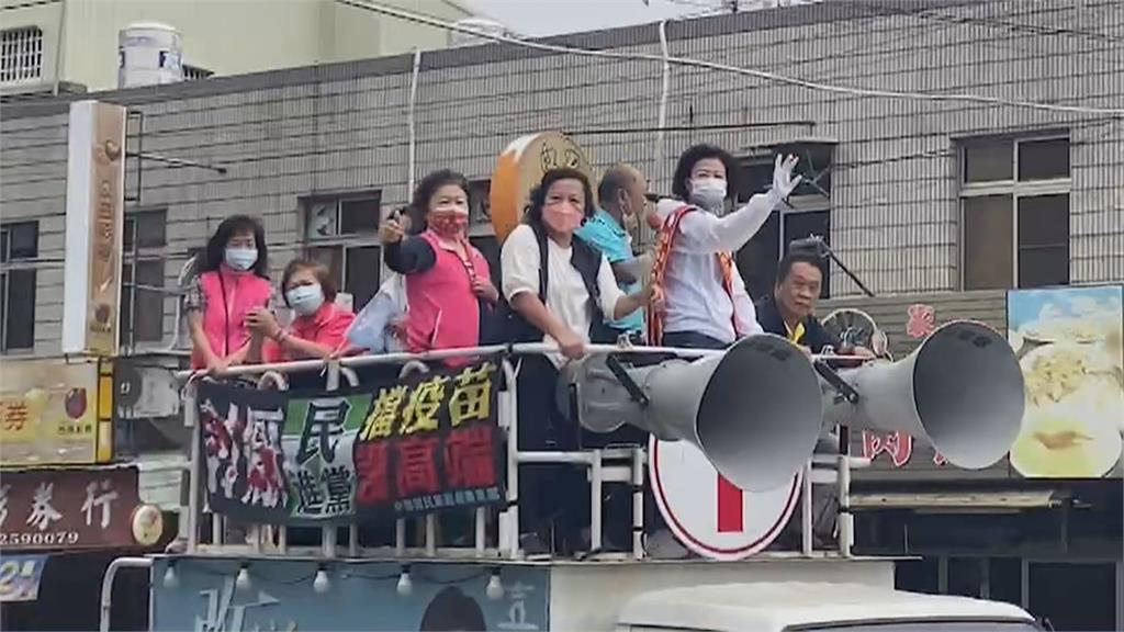 翁章梁帶小雞拜票盼「國嘉隊」全壘打　王育敏車掃拚勝選