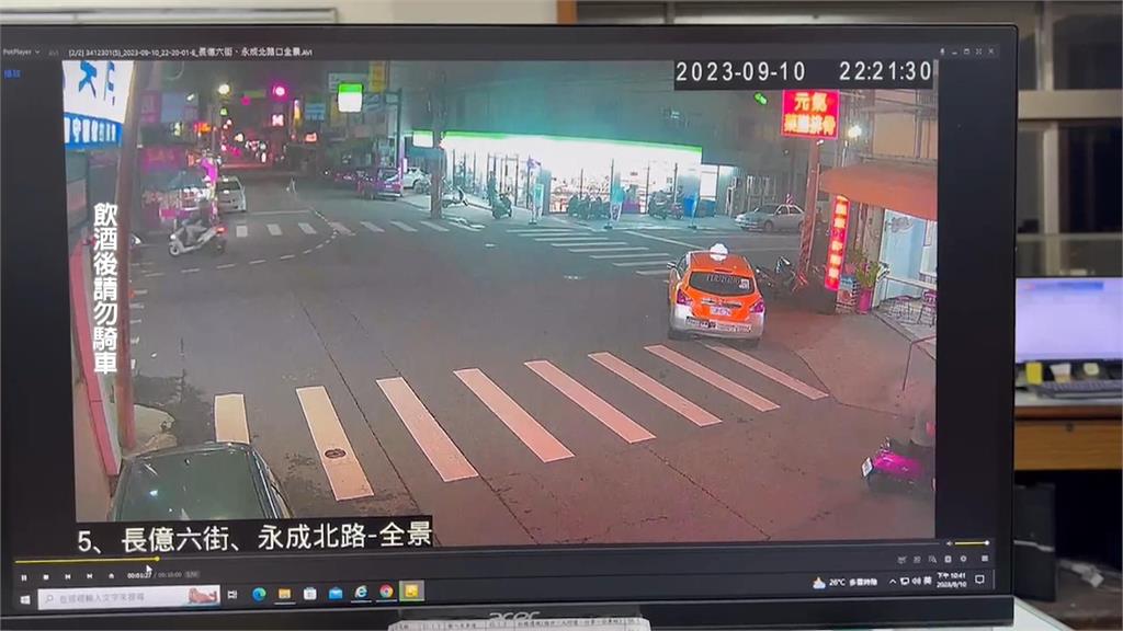 台中騎士鬼切撞車「口鼻緊貼地面」　酒測值超驚人