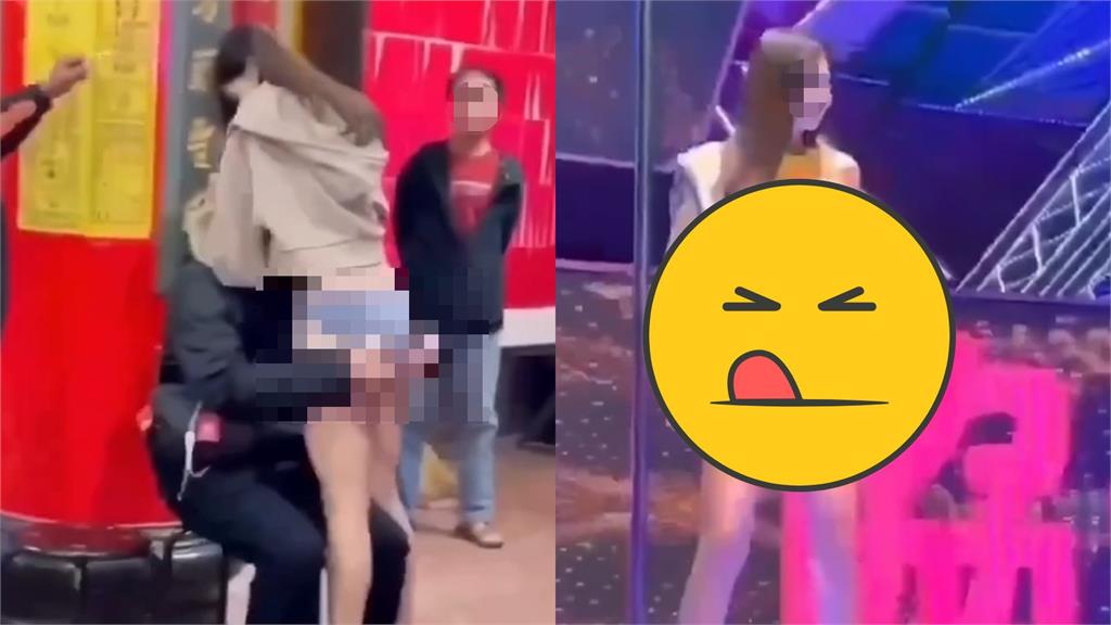 廟會辣妹提供「抱頭刷臉」服務！僅需100元小費　網：下一場辦在哪？