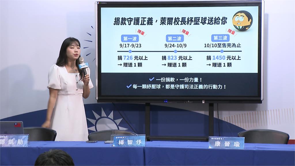 藍營「萊爾紓壓球」爆滯銷3千顆 黨工申請訴訟費被打槍爆退黨潮