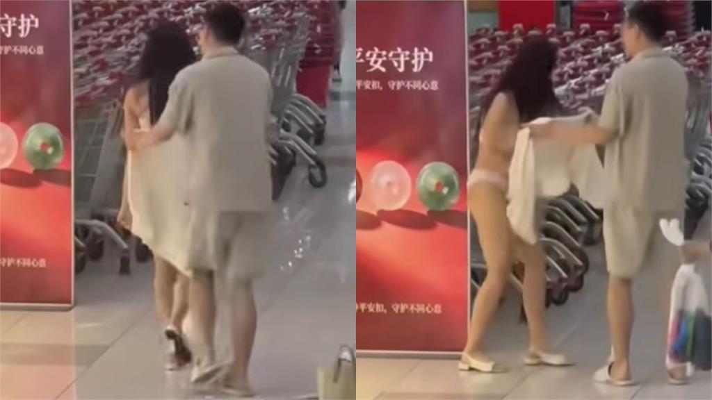 正妹賣場突暴走！當眾脫到「只剩內衣褲」失控畫面曝光… 老司機歪樓：身材很好