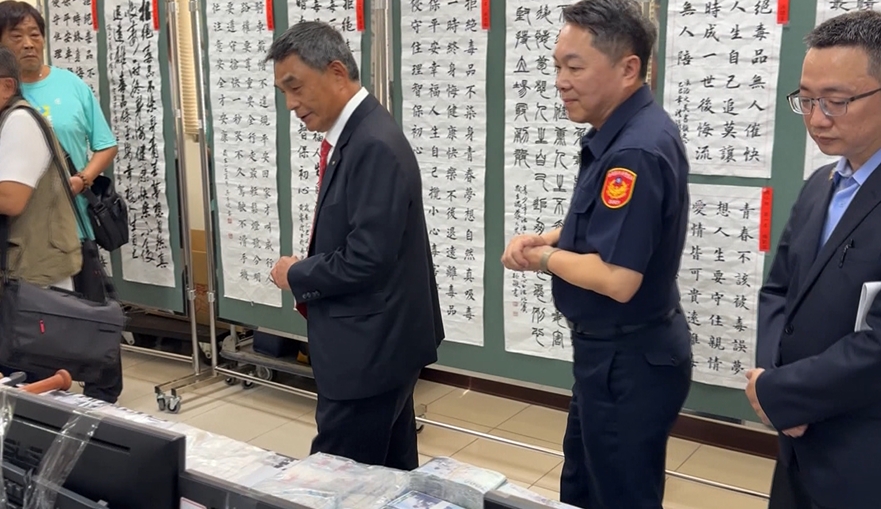 防詐有「顏」值! 南投縣警局邀房產達人顏炳立齊打詐