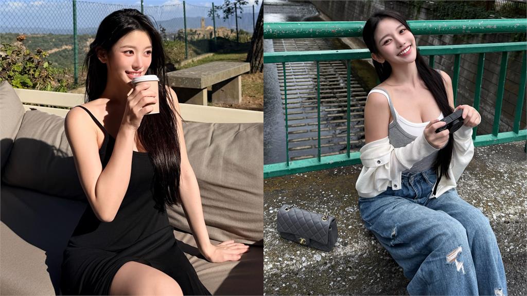 蔡瑞雪遊歐「開深V穿搭」太辣!細肩帶洋裝「深溝炸出雪球」萬人朝聖