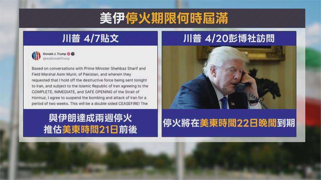 「停火協議不可能延長」！ 川普：談不成就炸彈伺候