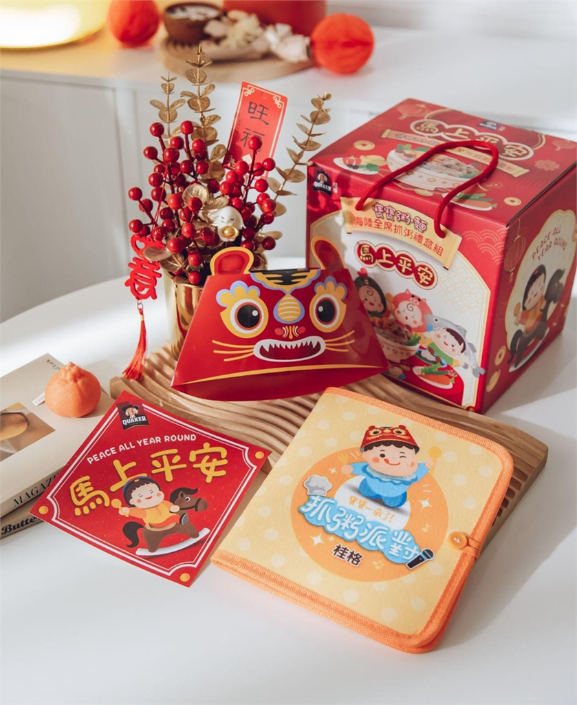 全台媽咪許願一盒「桂格 海陸全席抓粥禮盒組」!寶寶粥麵 14 包吃到初四,過年營