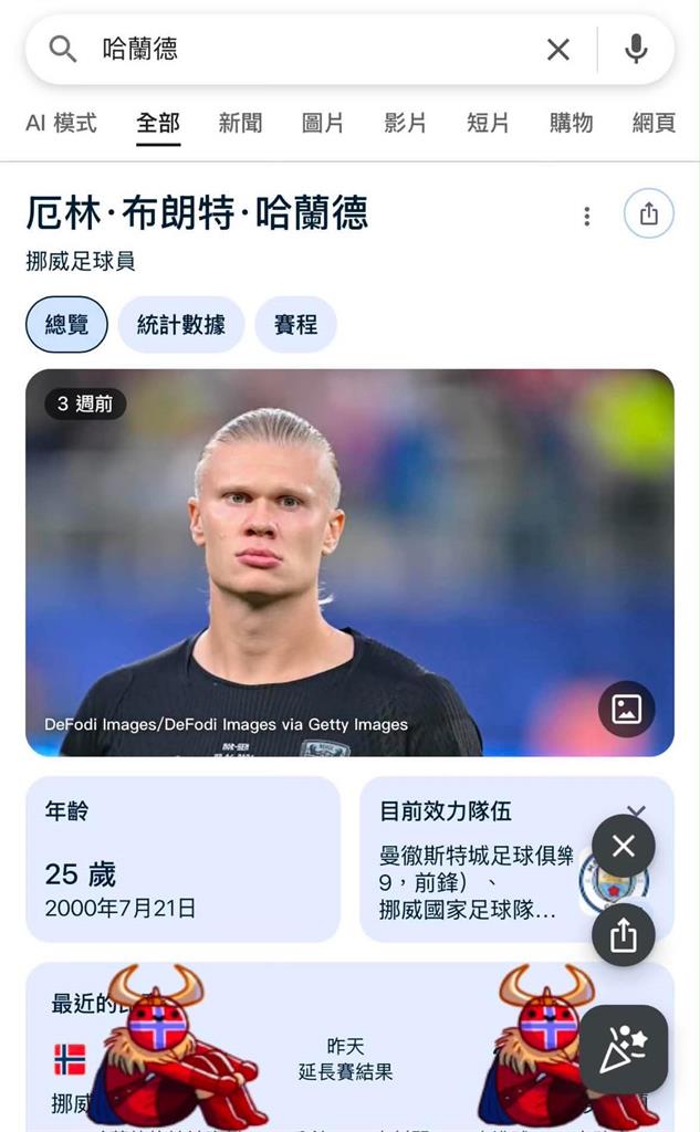 世足賽(影)/這裡也有超可愛「維京划船」!Google搜尋「哈蘭德」一鍵加入