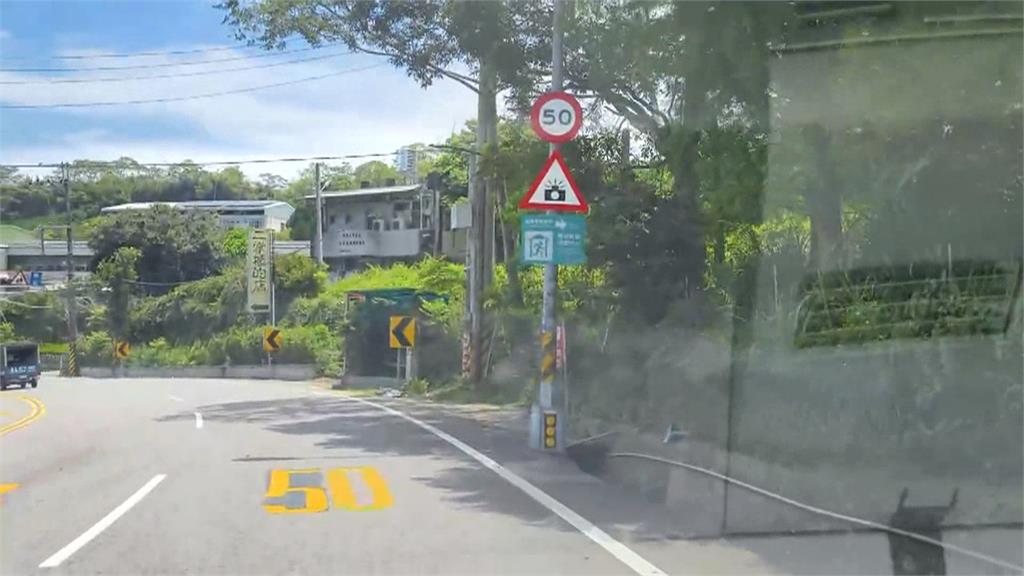 台3線苗栗栗林國小前測速桿降速　　挨批「罰單陷阱」