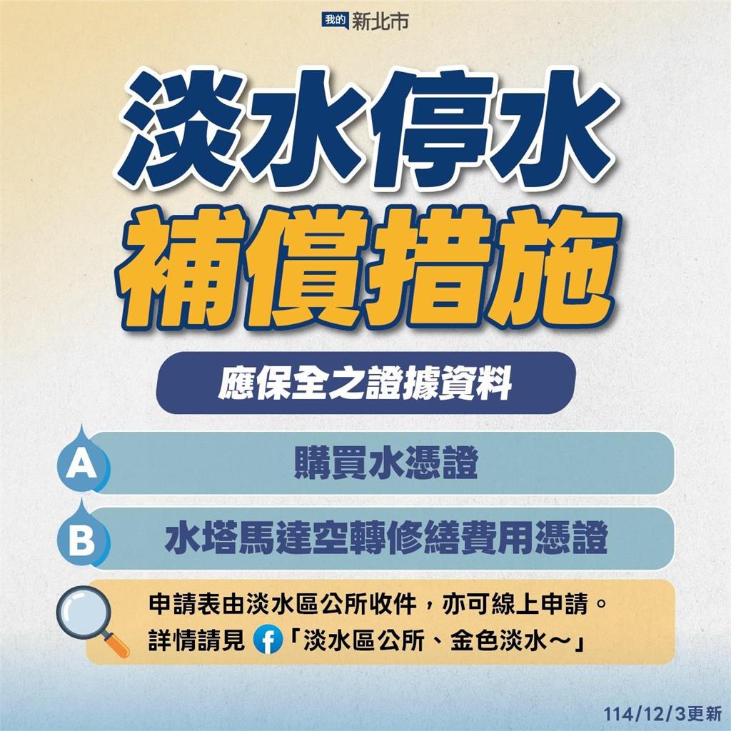 快新聞／淡水沒有淡水！自來水斷供數日　新北市府補償方案看這裡