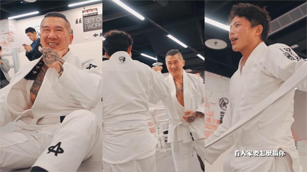 黃國昌才喊外人不便評論!館長秒PO「館昌激烈纏鬥片」:下巴快脫臼…震撼網