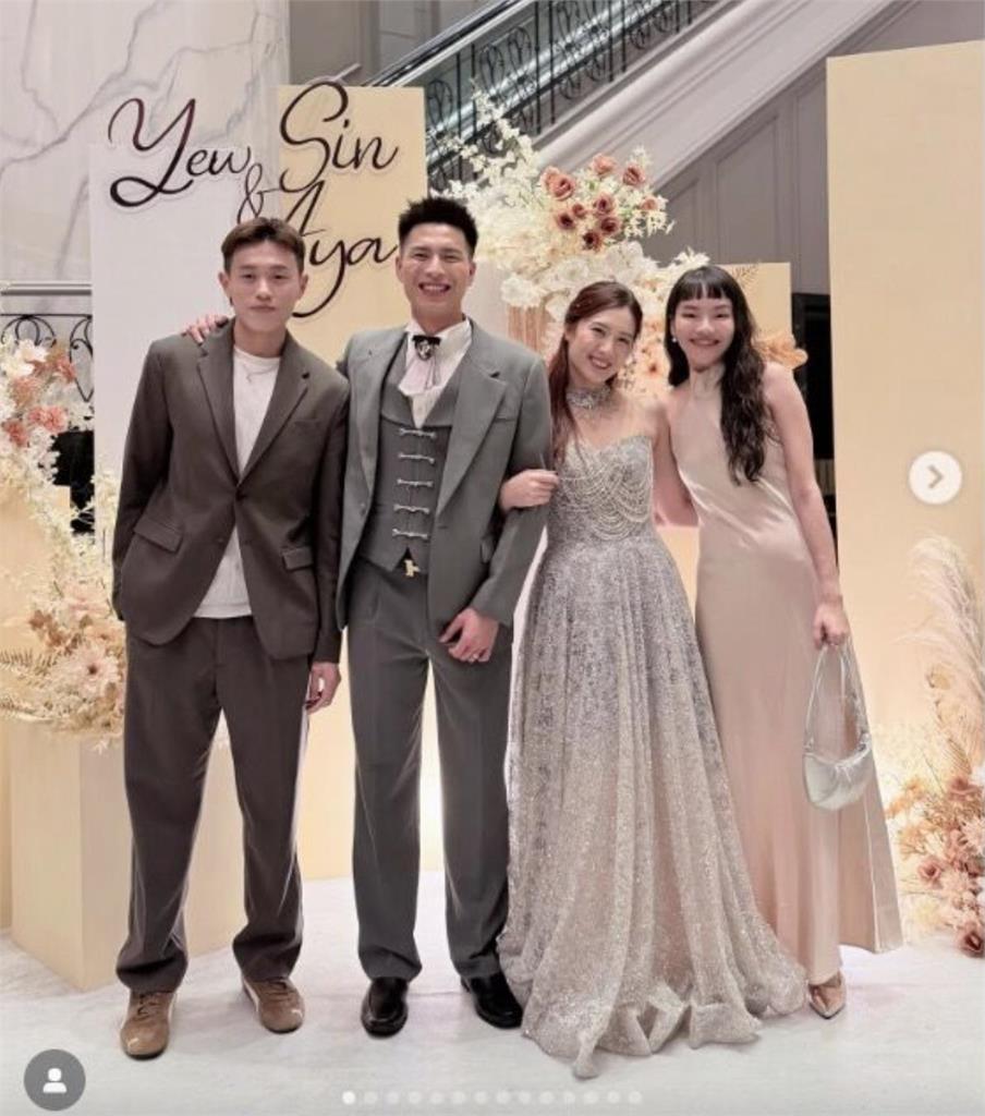 羽球／王齊麟當婚顧！「左手重砲」林俊易富士山下求婚成功！笑稱：以後要兼打混雙