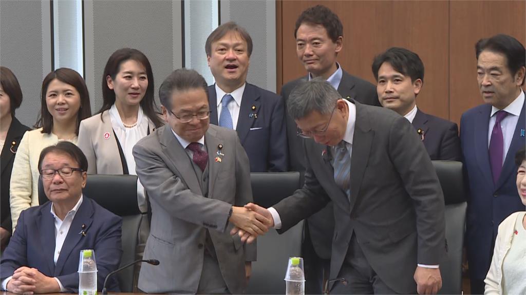 柯文哲訪日第二天月　拜會前首相野田佳彥