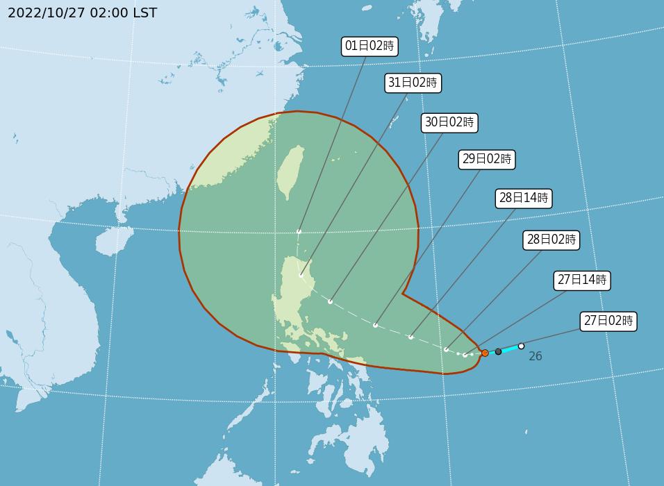 快新聞/颱風奈格最快今生成!入夜水氣稍增北部、東部局部雨