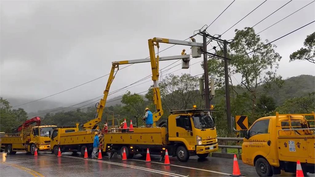 彰雲嘉地區颱風走後停電「不降反升」台電拚搶修