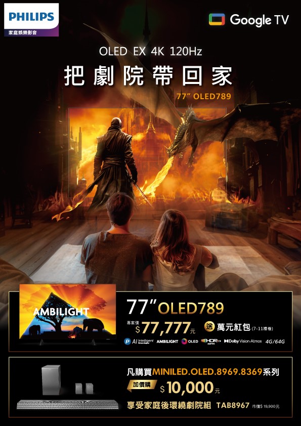 重磅登場!PHILIPS 家電展送萬元紅包 !