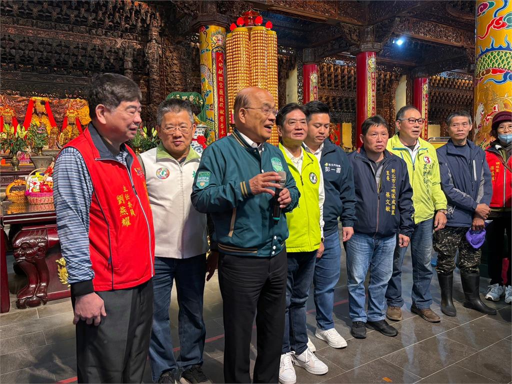 土城三峽藍綠對決!蘇貞昌挺吳琪銘 林金結拚車掃較勁