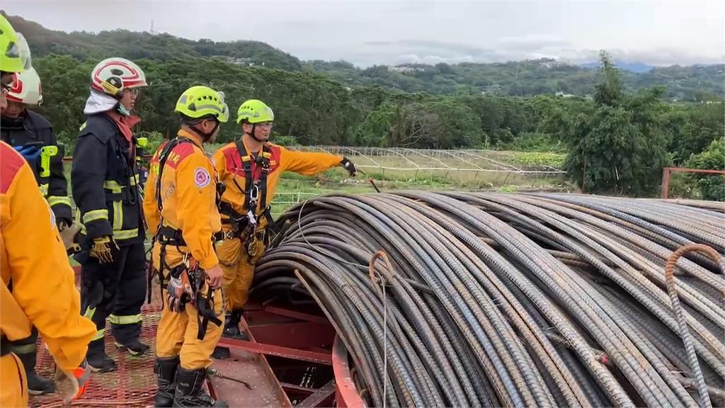 國4延伸工程意外! 移工遭大量鋼筋重壓無生命跡象