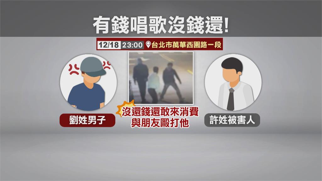 欠錢還來唱歌!男欠2萬尾款不付 債主撞見氣炸痛毆
