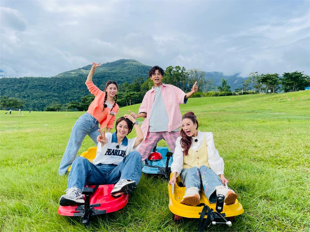 沒有問過直接「推下去」!楊繡惠驚聲尖叫體驗鹿野高台快速滑草