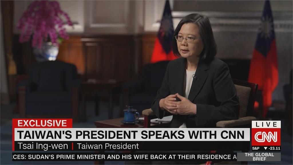 CNN專訪　用55次「台灣總統」稱呼蔡英文