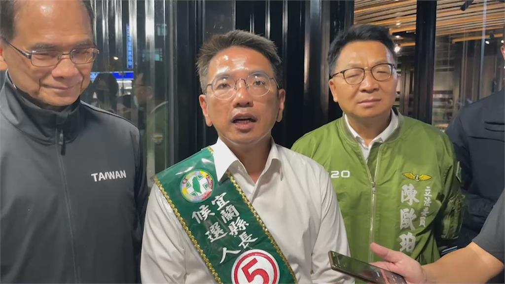 游錫堃贈水牛雕像挺江聰淵 林姿妙回防羅東