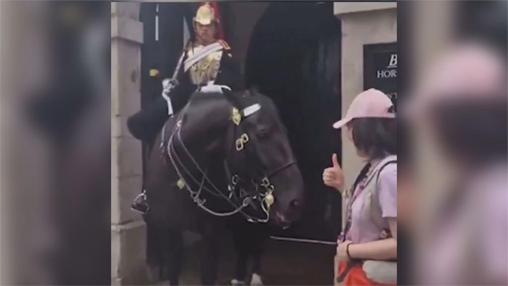 英國馬不爽了!中國人遊皇家騎兵衛隊博物館 「想合照卻遭咬傷」震撼影片曝