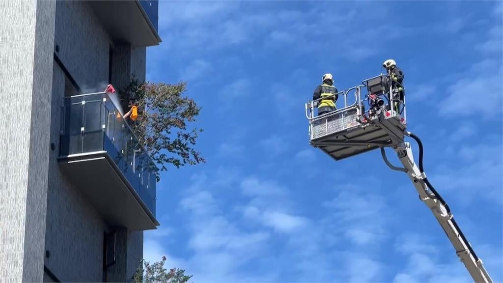 防高樓火警悲劇重演　台中市出動雲梯車、無人機演練