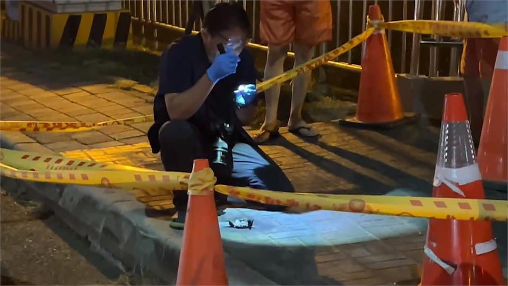 台中深夜驚傳巨大爆裂聲! 人行道「不明物體」遭燃爆