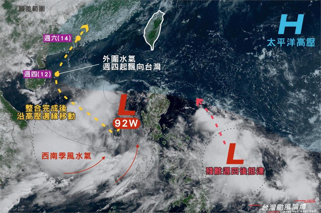 準颱風「蝴蝶」撲台機率掀牌了!專家估路徑「C轉北上」降雨熱區曝光