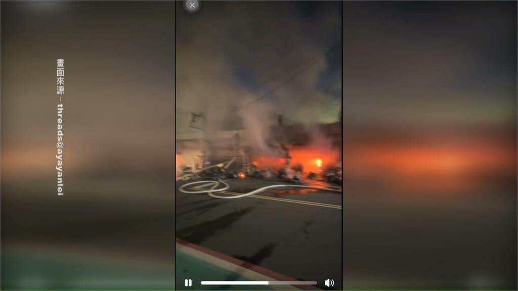 台南永康鐵皮屋傳火警　延燒7店面　機車行夫婦受困身亡
