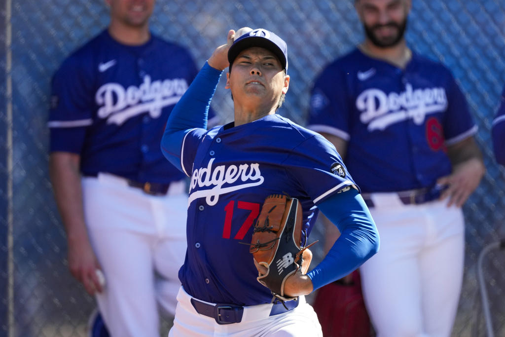 MLB(影)/大谷翔平牛棚練投飆速151!主帥羅伯茲大讚:美好的一天