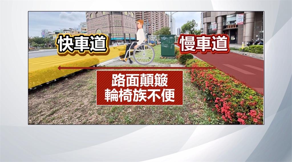 超扯!高雄電動輪椅行駛快車道 危險行徑網戲稱:靈魂飄移