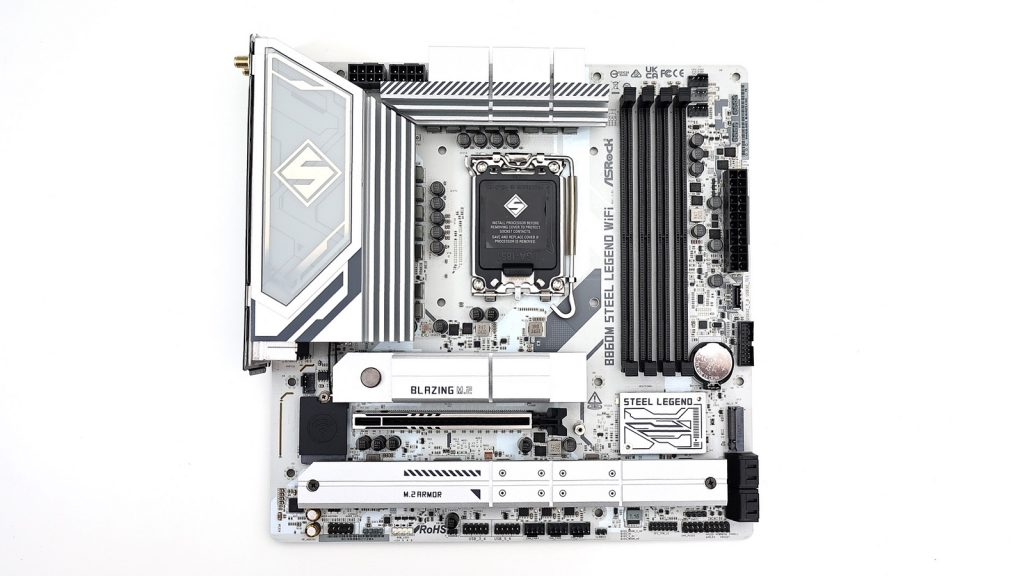 ASRock B860M Steel Legend WiFi 平價銀白色加入 Thunderbolt 4