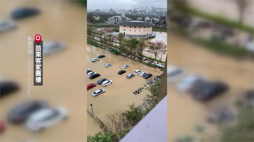 苗栗豪雨路基流失! 台鐵大山到後龍站一度"雙線不通"
