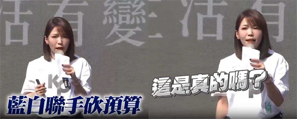 累了?陳智菡問「藍白砍預算真的讓政府無法做事?」⋯台下一票小草高喊:是!