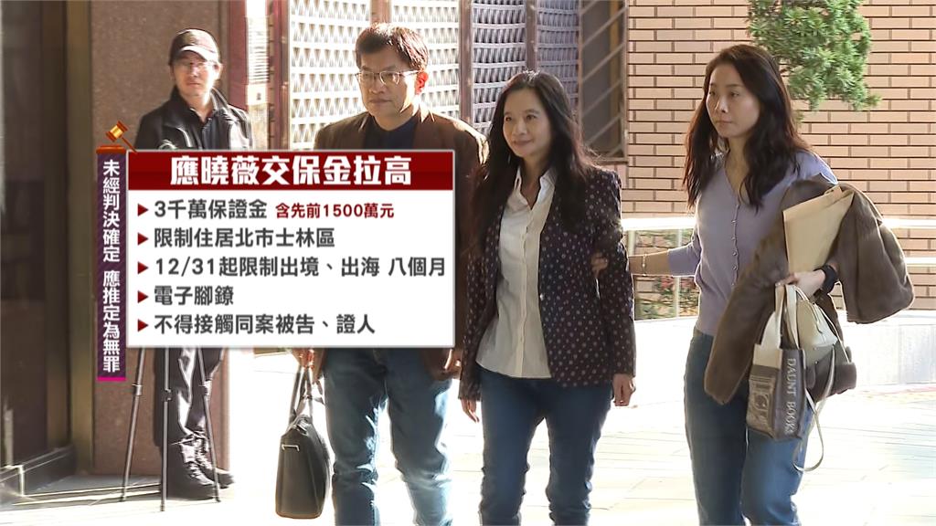 羈押庭結果曝！　沈慶京1億元交保　應曉薇3千萬交保