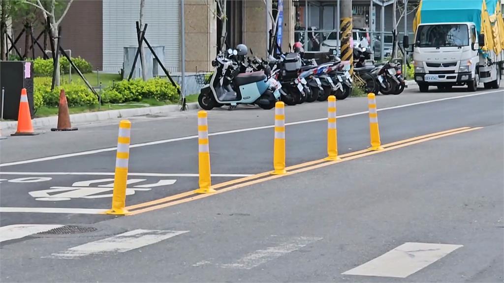 堪稱「最倒楣防撞桿」 台南仁德"防撞軟桿"半個月三度被車輾