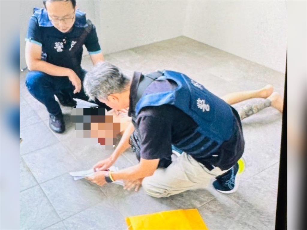 快新聞／林士傑命案「口罩男」警壓制畫面曝　左腳明顯刺青是否槍手仍待查