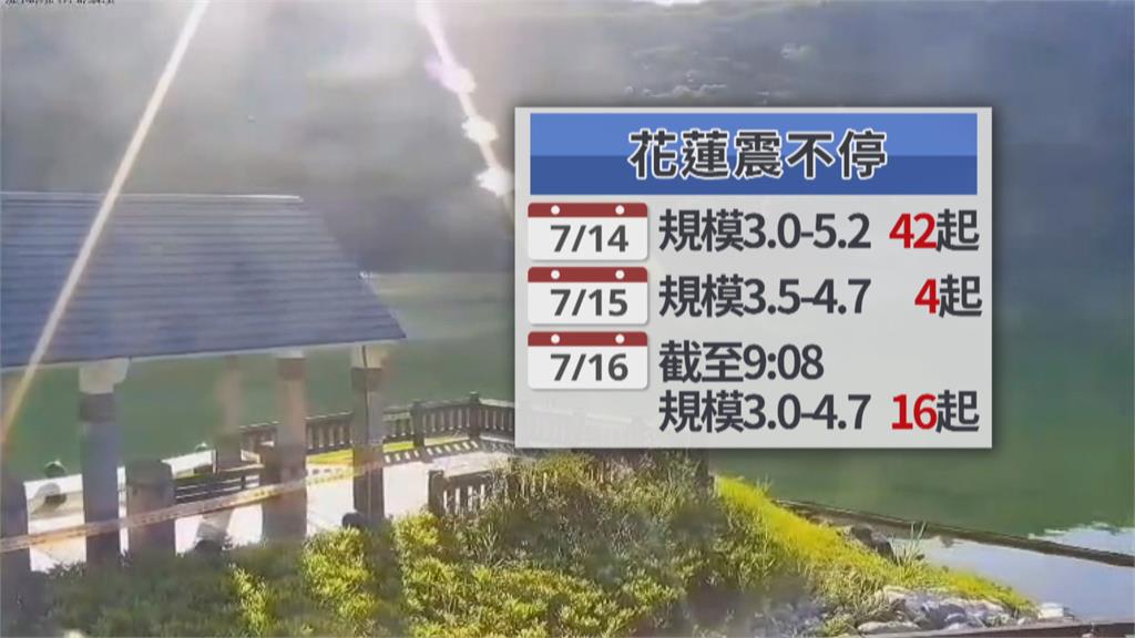 地牛狂翻身! 花蓮又連16震 氣象局:正常能量釋放