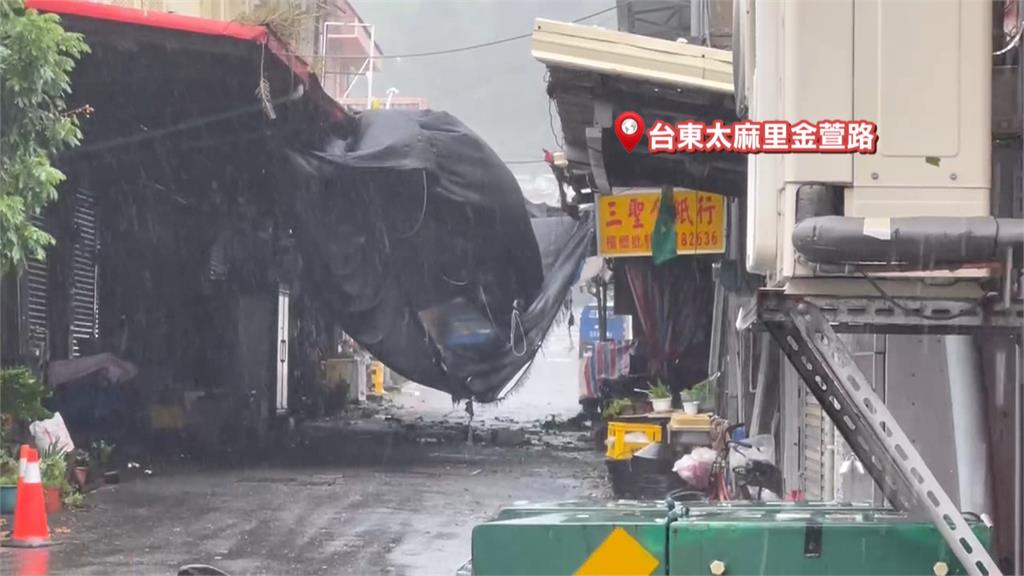 超兇「楊柳」台東太麻里登陸　「毀壞性強陣風」多處釀災