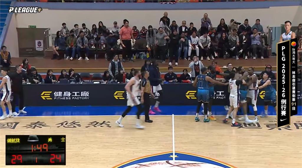 PLG(影)／勇士戰領航猿大打出手！「野獸」挺隊友和其他2人遭驅逐出場