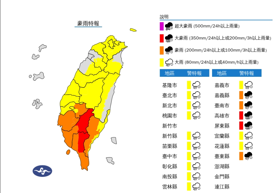 雨神北上開炸⋯專家示警:還要下6天!準颱風「白鹿」恐又加劇中南部雨勢