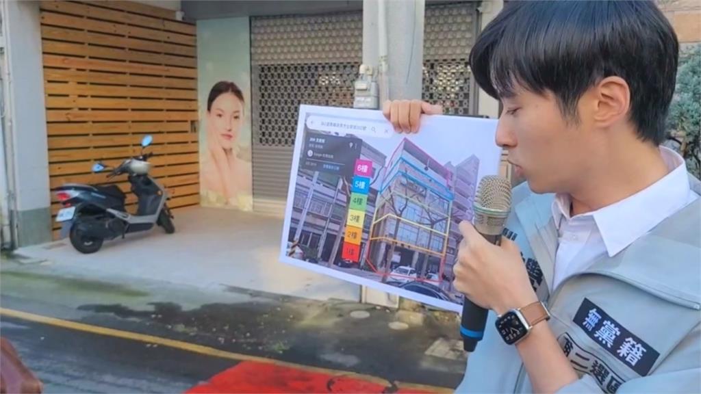 曾玟學上門踢館! 質疑邱鎮軍遊藝場是大違建
