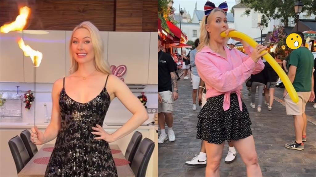 超兇網紅街頭「猛吞火球」太炸裂　秒彎腰「狂噴超巨烈焰」吸124萬人圍觀！