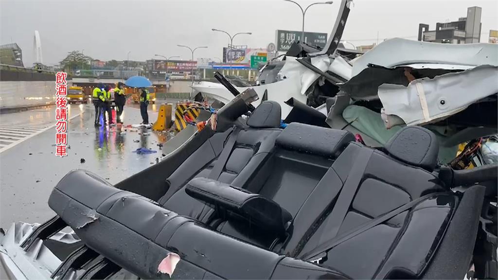 電動車自撞護欄車斷兩節釀2死　酒測結果曝！