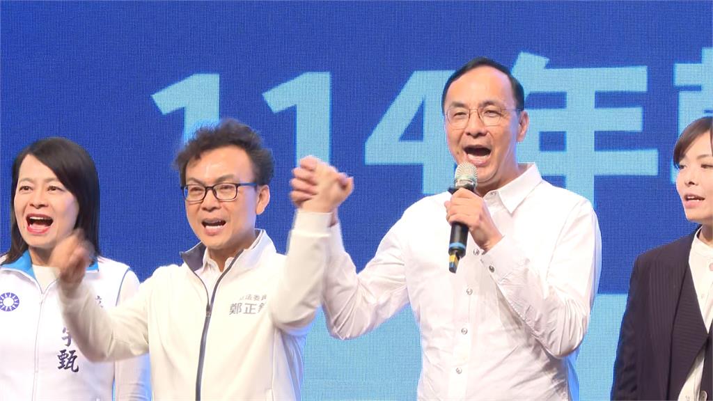 藍白救竹雙罷危機 朱立倫牽手高虹安喊「藍白團結」