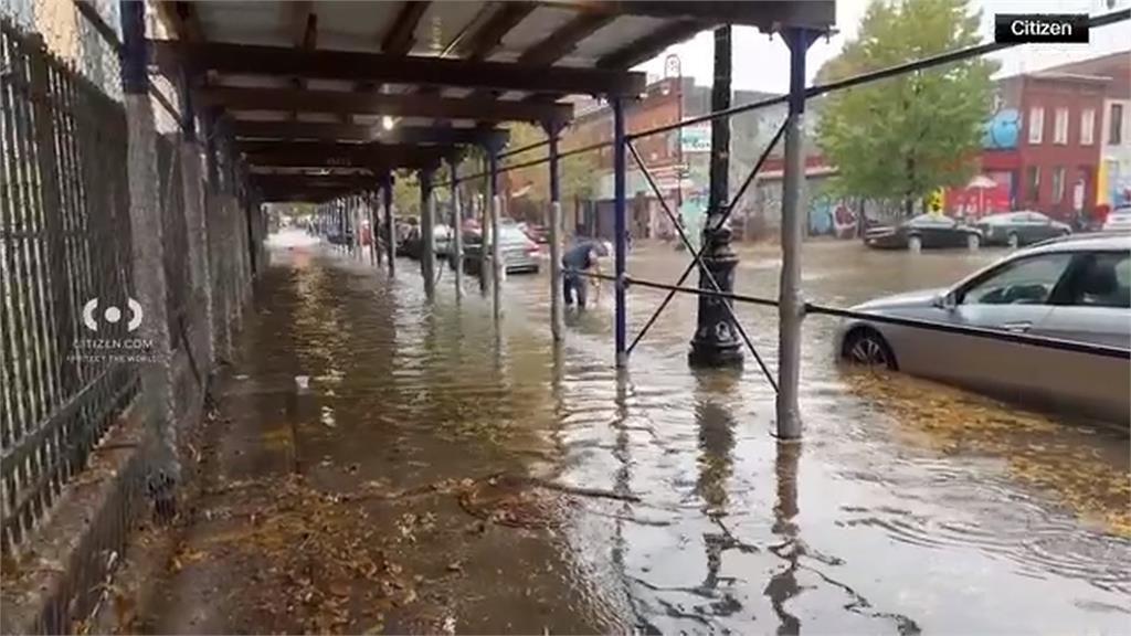 美國紐約破紀錄暴雨　布魯克林一片汪洋至少2死