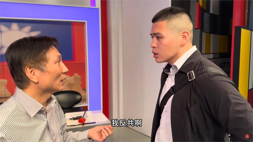 詹江村遭八炯突襲洗臉!他曬「去中國反共鐵證」網看笑:你敢喊還沒事不就代表…