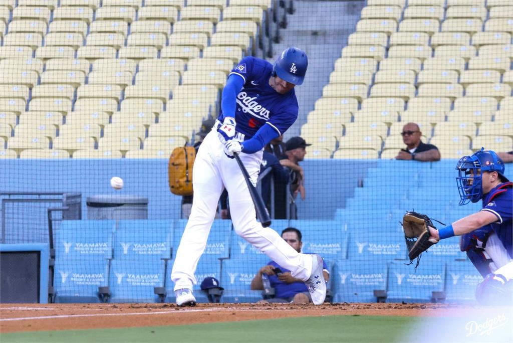 MLB／道奇隊內對抗賽　大谷翔平2打數無安打持續備戰