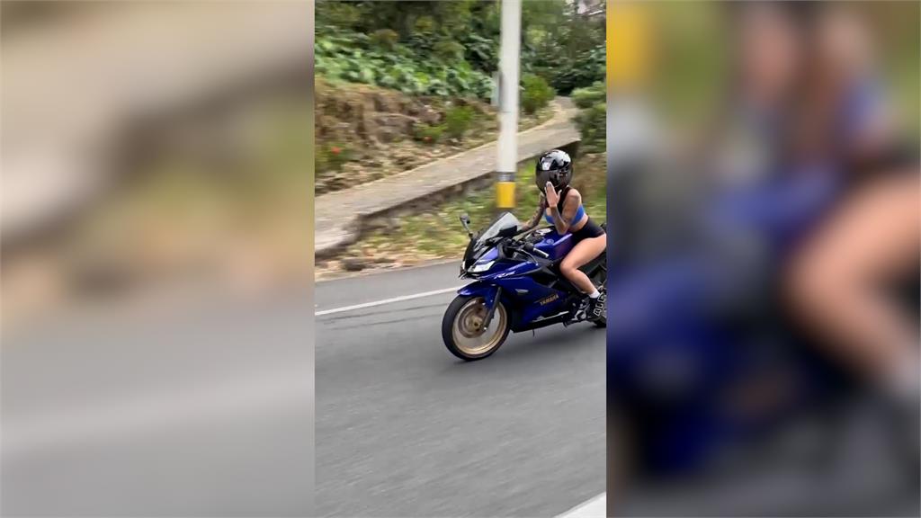四輪男搭訕重機辣妹!她「掀衣抖2粒」熱情回應 車上男子全嗨翻