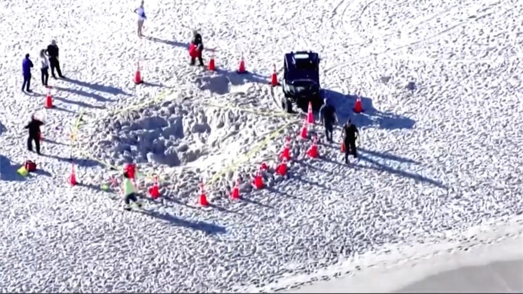 佛州海灘經傳沙坑崩塌　2童遭活埋　1人送醫仍宣告不治